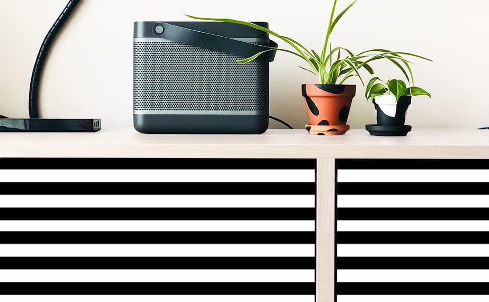 Qianglive17. " Black and White Peel and Stick Wallpaper / Black/white Striped / Striped / 17.3 x 200