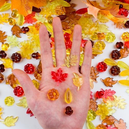 260PCS Fall Decor Autumn Vase Fillers