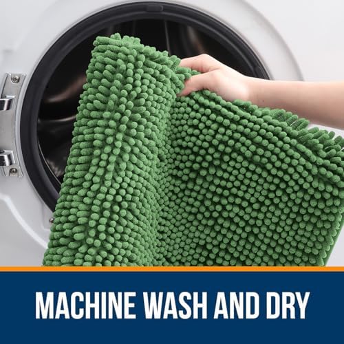 OLANLY Bathroom Rugs 30x20, Extra Soft Absorbent Chenille Bath Rugs
