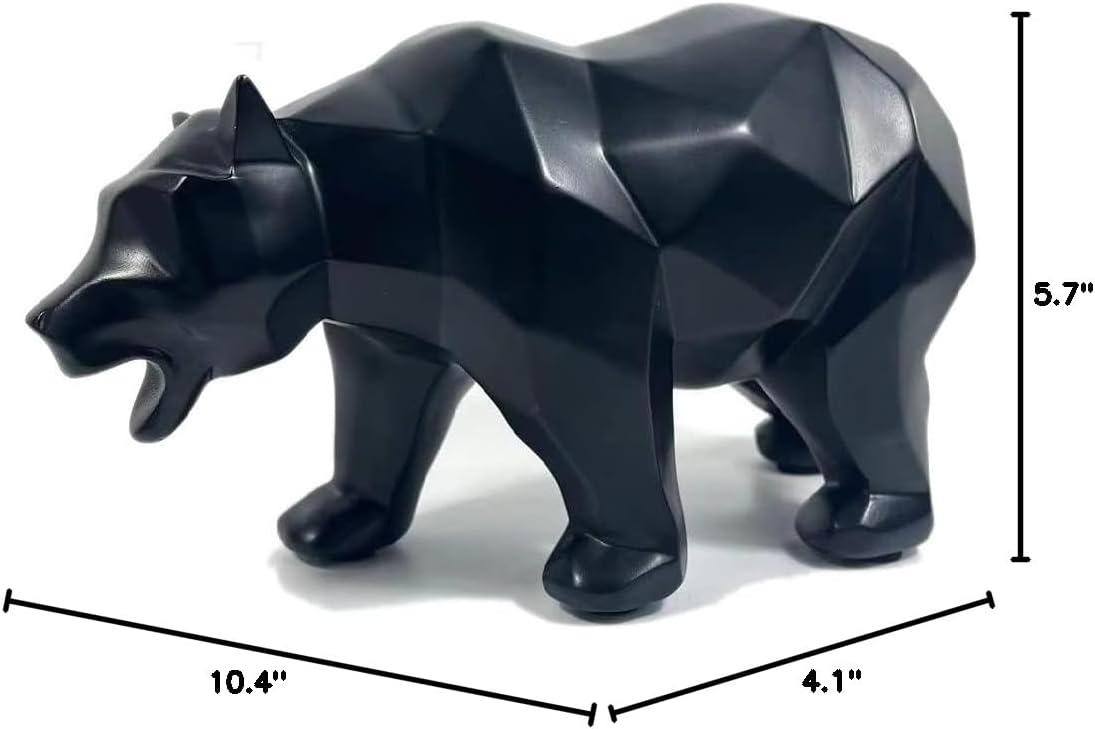 Creative Animals/Bear Statues Collectible Figurines / Black