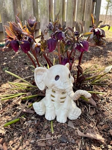 Seasons Crazy Bonez Skeleton Elephant Figurine, 5.5"