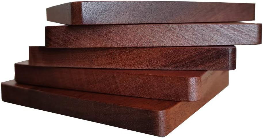 Holder / Custom Engraved Wood Coasters for Drinks / M