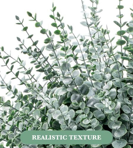 50 Pcs Eucalyptus Stems Artificial Eucalyptus Leaves,Fake Eucalyptus Plants