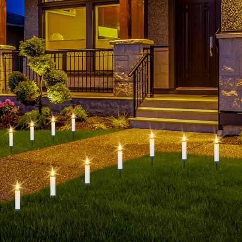 Wondise 30pcs Christmas Flameless Taper Candle Christmas Tree Lights