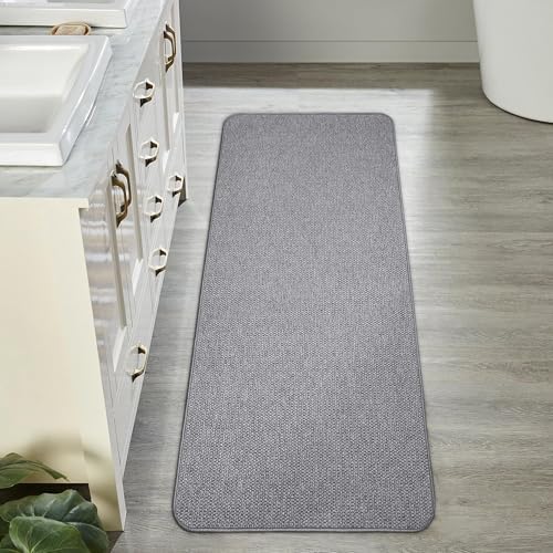 Bosap Bath Mat,Ultra Thin Bathroom Runner Rugs,Large Bath Mats for Bathroom,Quick Dry,Non-Slip,Machine Washable,Low
