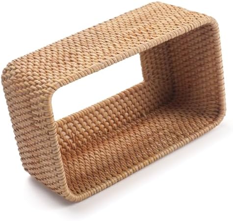 Rattan Tissue Box Cover / Natural
