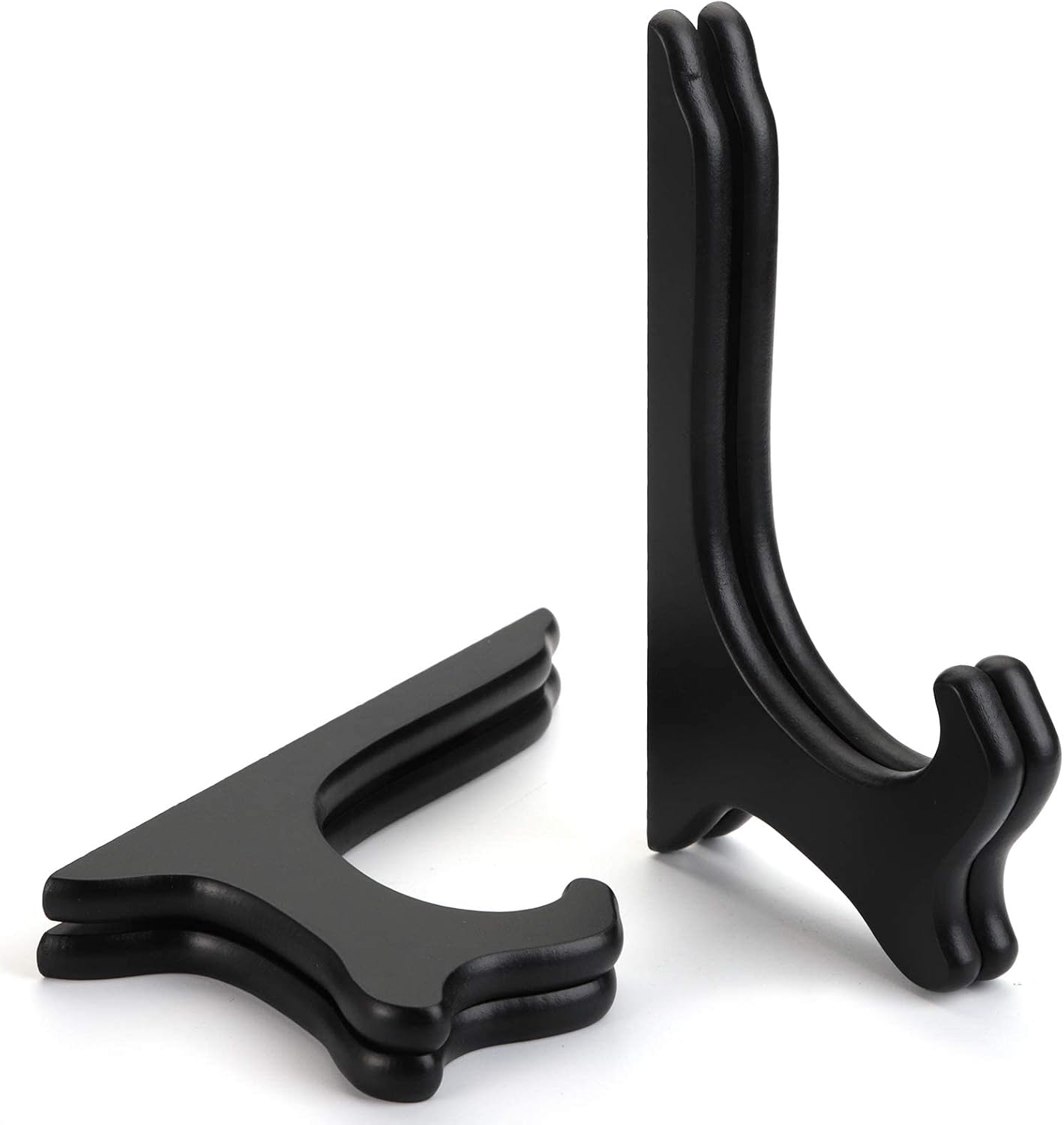 7" Wooden Display Stand / Black / Set of 6