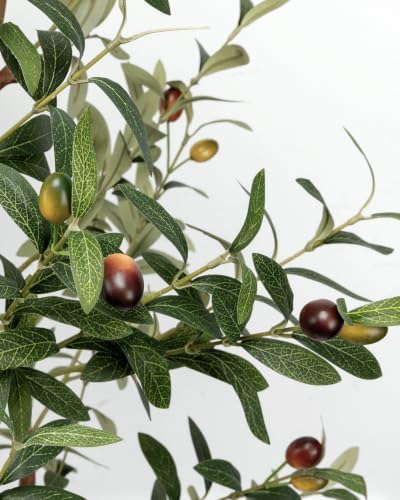 4FT Artificial Olive Tree Indoor Tall Faux with Planter