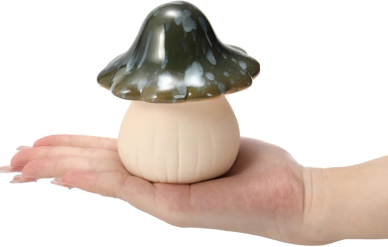 Ceramic Garden Mushroom Ornaments 3-Piece Set