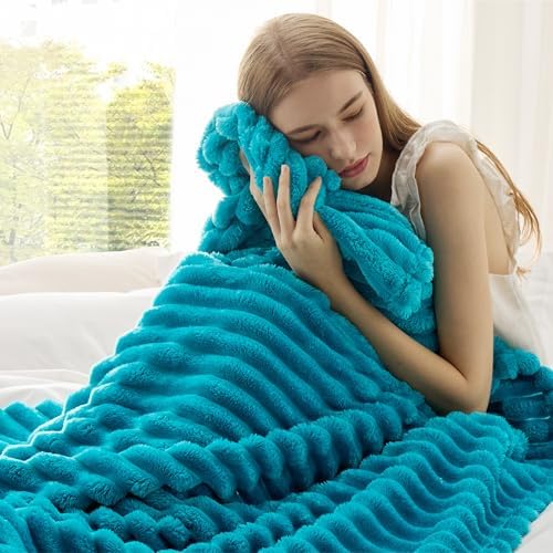 Bedsure Soft Throw Blanket for Couch Decor Gifts Teal 50"x70"