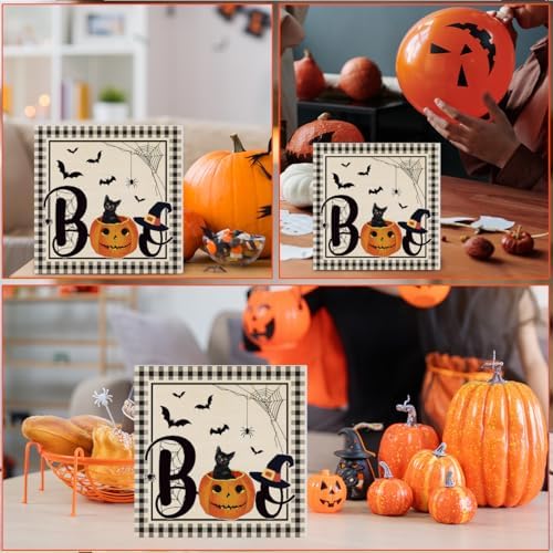 Halloween Decorations Indoor Halloween Cat Wood Sign