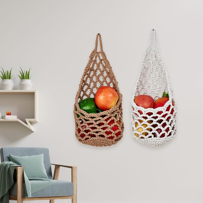 Wall Planters / 2PK Hanging Planter for Pot / Jute / 6 Inch