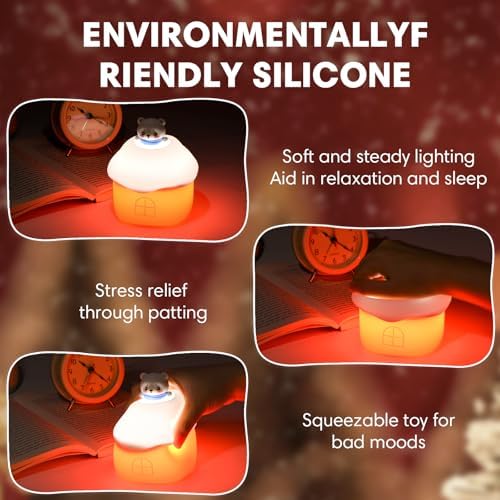 Silicone Night Light Official Licensed Genuine Festival Decor Gifts (Bear)