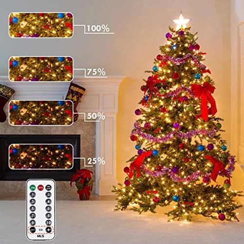 75.8FT Connectable Color Changing Christmas Lights with Remote Timer 200LED