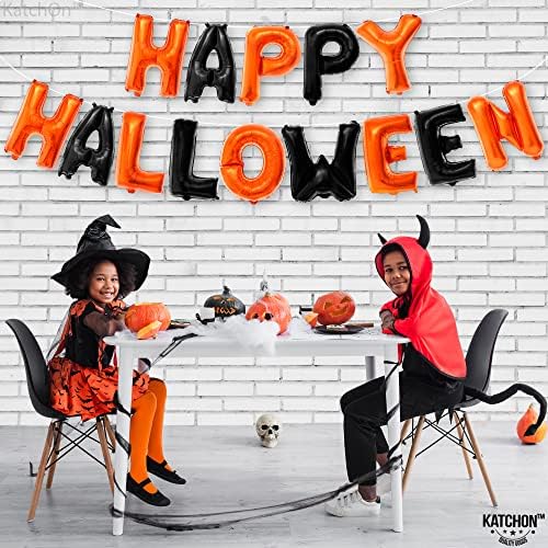 KatchOn Happy Halloween Balloon Banner – 16 Inch, Halloween Decorations