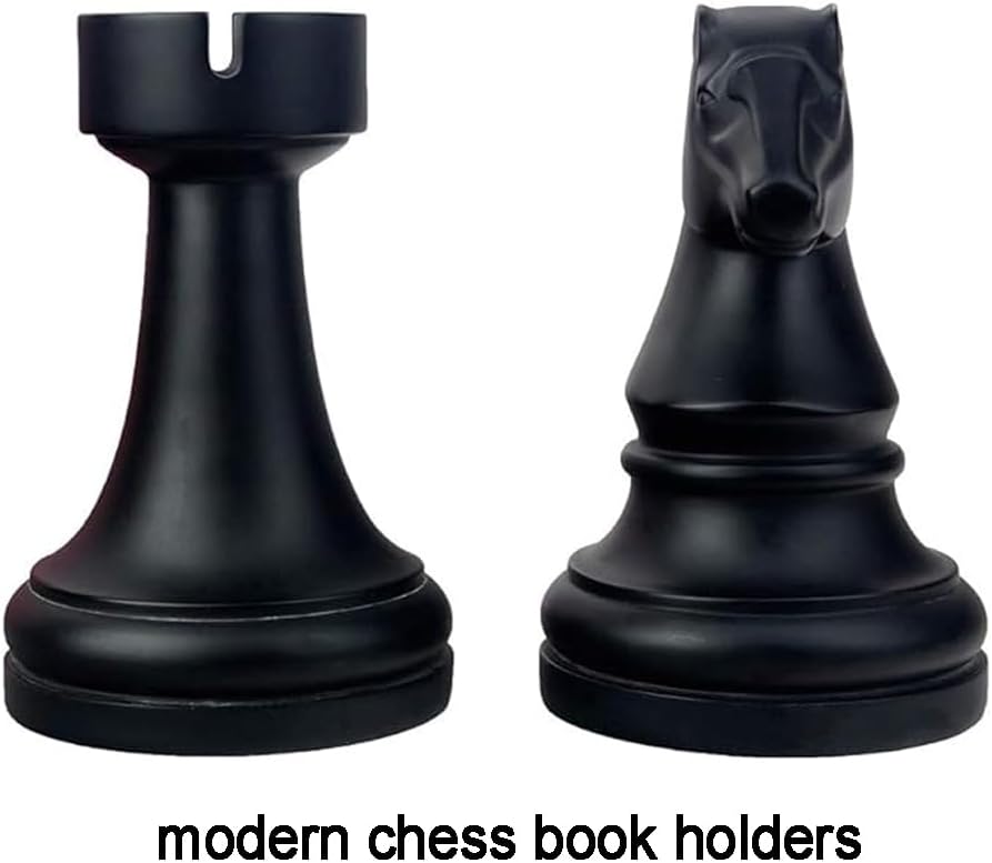 Decorative Book Ends Modern Bookends Stoppers / Black