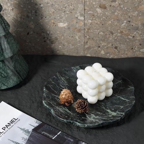 Stone Tray / Marble Tray / Verde Alpi / Natural / Set of 8