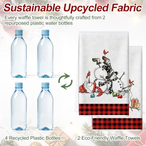 Christmas Kitchen Towels Set of 2 - Christmas Kitchen Decor