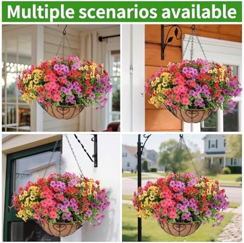 Artificial Hanging Flower for Outdoors(Mixed)