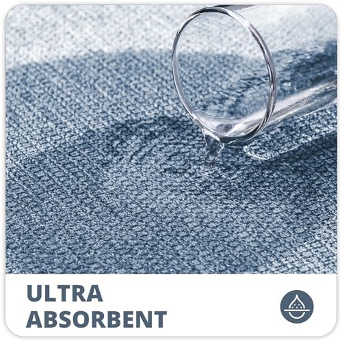 Bosap Bath Mat,Ultra Thin Bathroom Runner Rugs,Large Bath Mats for Bathroom,Quick Dry,Non-Slip,Machine Washable,Low