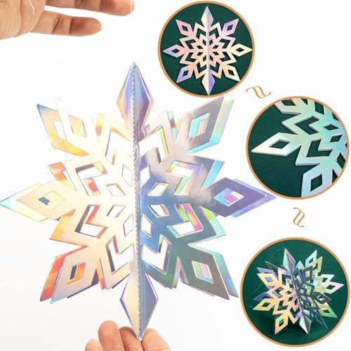 Christmas Hanging Snowflakes for Winter Wonderland Frozen Party Decorations