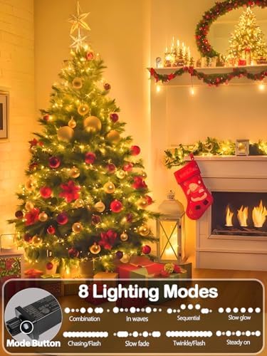 264 FT 800 LED Super Long Christmas Lights String Indoor Outdoor Warm White