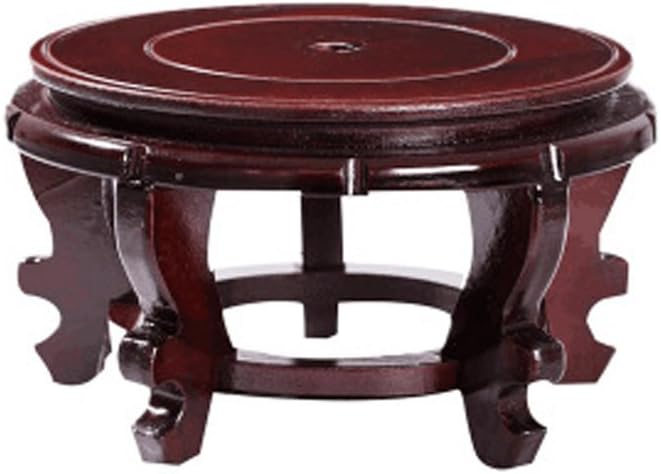 Chinese Display Stands Hand-Crafted Rosewood / 5.5 Inches In Diameter; 3.9 Inches High / 5.5 Inch