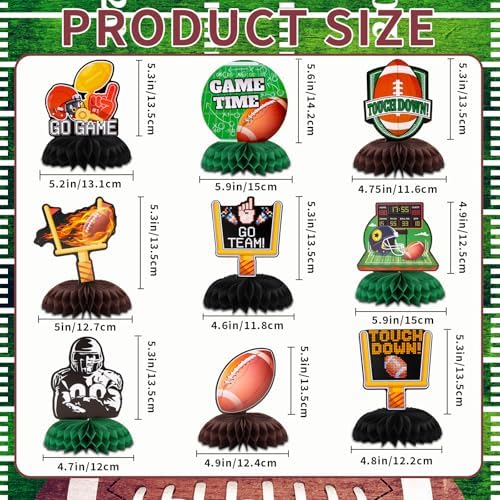 Football Party Decorations,Football Table Centerpieces Honeycomb