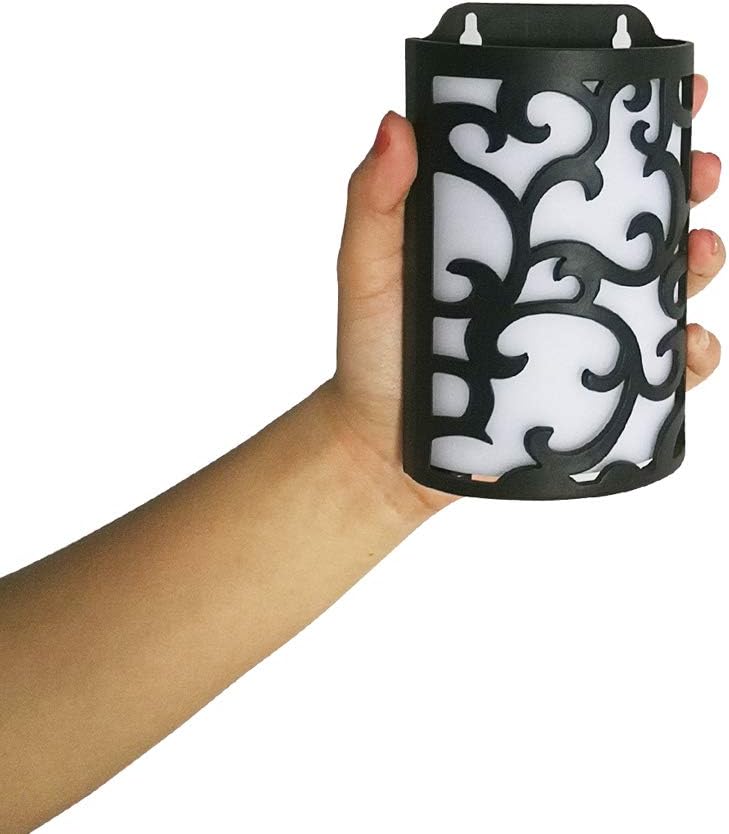 WRalwaysLX Decorative Lanterns with Timer, Candle Light Flameless Candles Indoor/Outdoor Wall Sconces,Flickering Flames