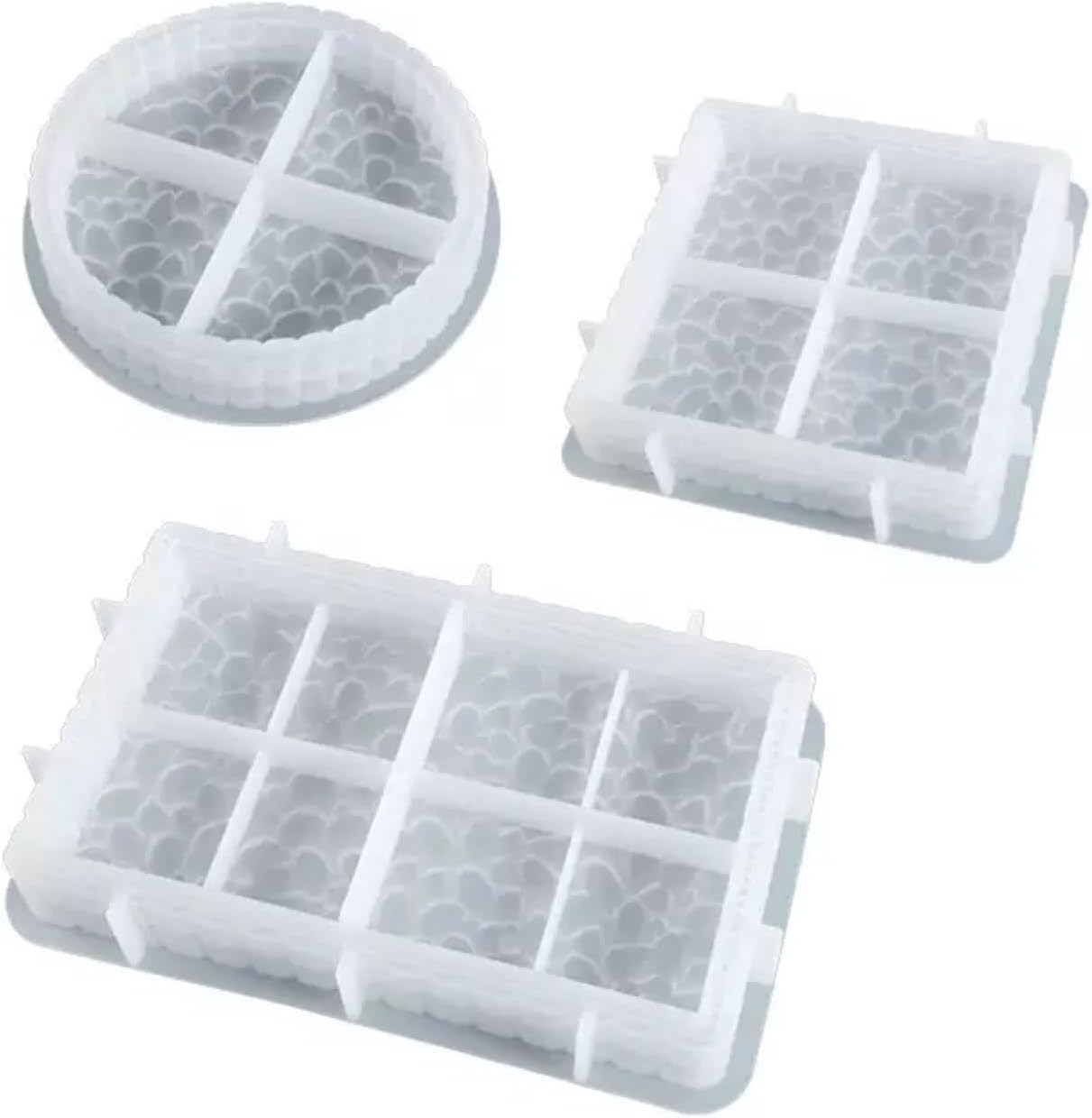 Diamond Silicone Resin Tray Mold / Set of 3