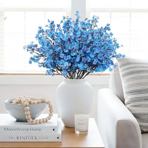 16Pcs Artificial Babys Breath Flowers Real Touch Fake Flowers Decoration