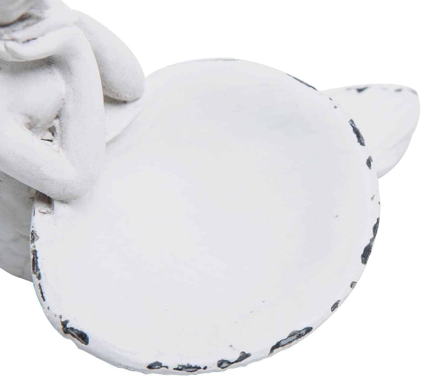 Vintage Small Figurine Ring Holder / White