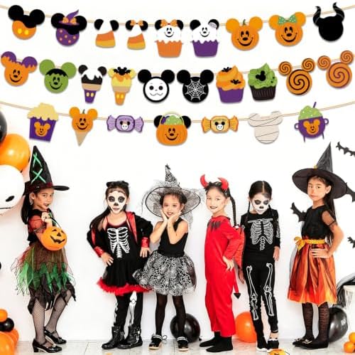 3pcs Mouse Halloween Decorations Banner