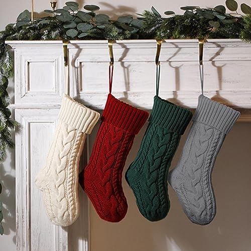 Nanou 18” Knitted Christmas Stockings, 1 Pack, Fuchsia
