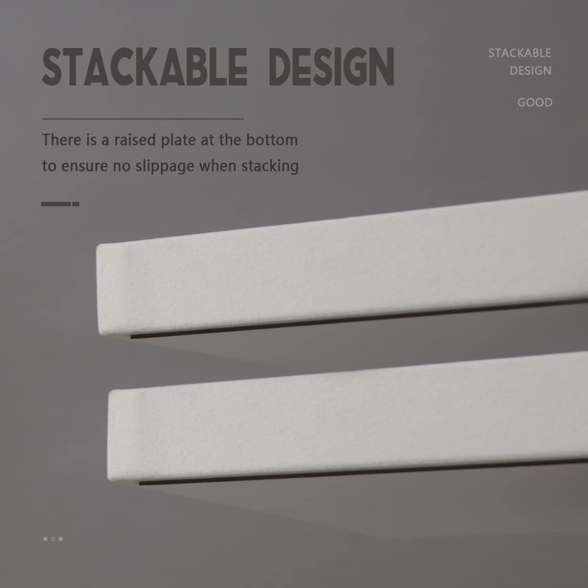Stackable Jewelry Organizer Trays / Beige / Set of 2
