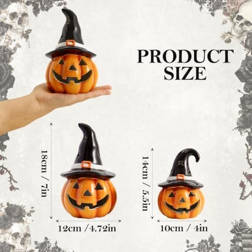 WDS WONDROUS Halloween Pumpkin Lights Decorations for Fall Home Table Decor