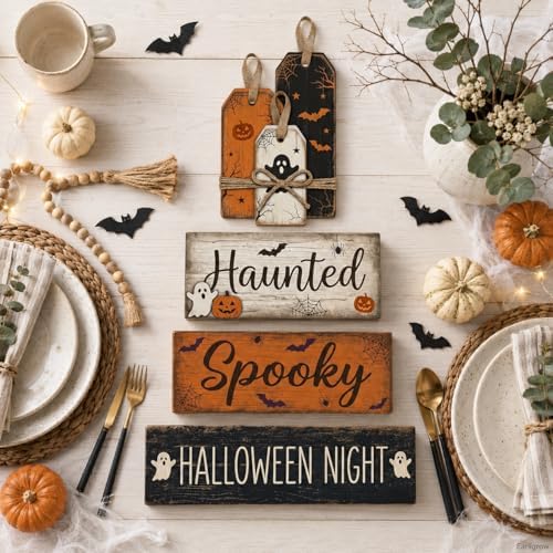 Halloween Table Decor Indoor, Halloween Decorations for Home Kitchen