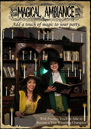 Floating Candles with Wand & 21 AAA Batteries Magic LED Flickering-20PCs