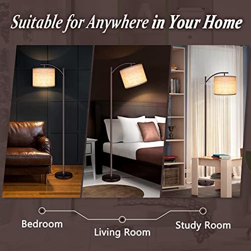 Floor Lamp for Living Room, LED Standing Lamp Tall Industrial Floor Lamp Reading for Bedroom, Office (9W LED Bulb
