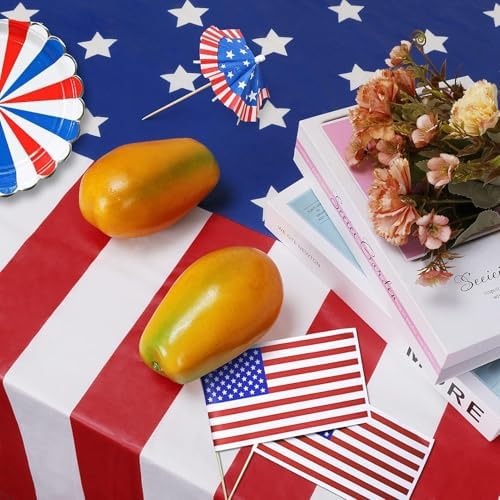 2 Pack Patriotic Tablecloths,Patriotic Decorations,American Flag Tablecloth