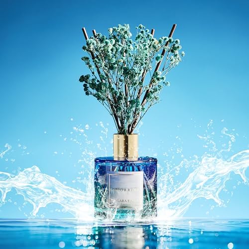 COCORRÍNA Reed Diffuser - Niagara Falls 6.7 Fl.oz Reed Diffuser Set with 8 Sticks & Preserved Baby's Breath, Reed