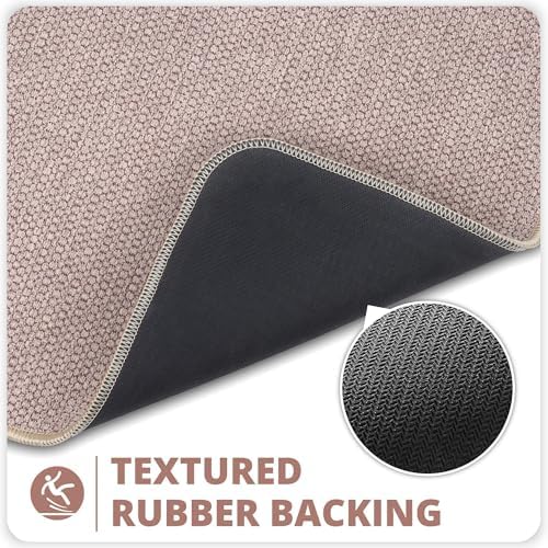 Bath Mat,Ultra Thin Bathroom Runner Rugs,Large Bath Mats for Bathroom,Quick Dry,Non-Slip,Machine Washable,Low Pile,Bath