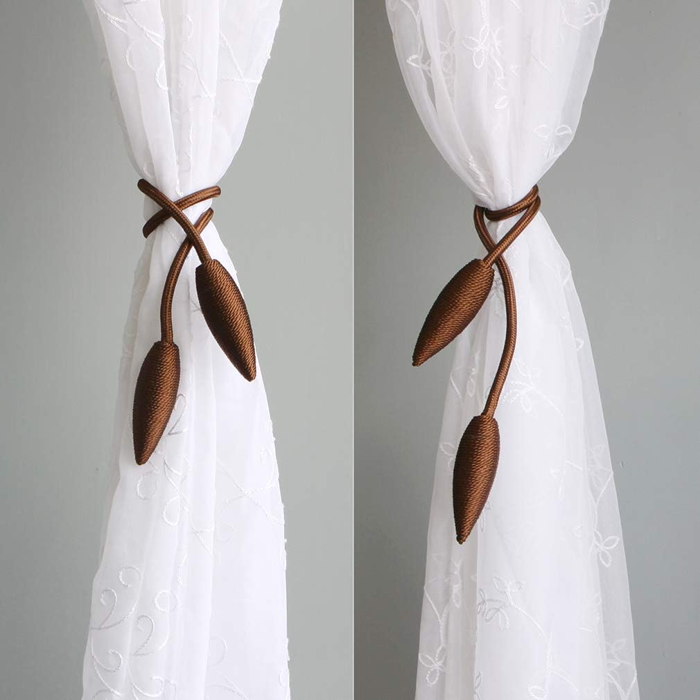 Valea Home 2 Pieces Curtain Tiebacks Clips Creative Window Drape Twist Tie Backs European Style Custom Made Curtain
