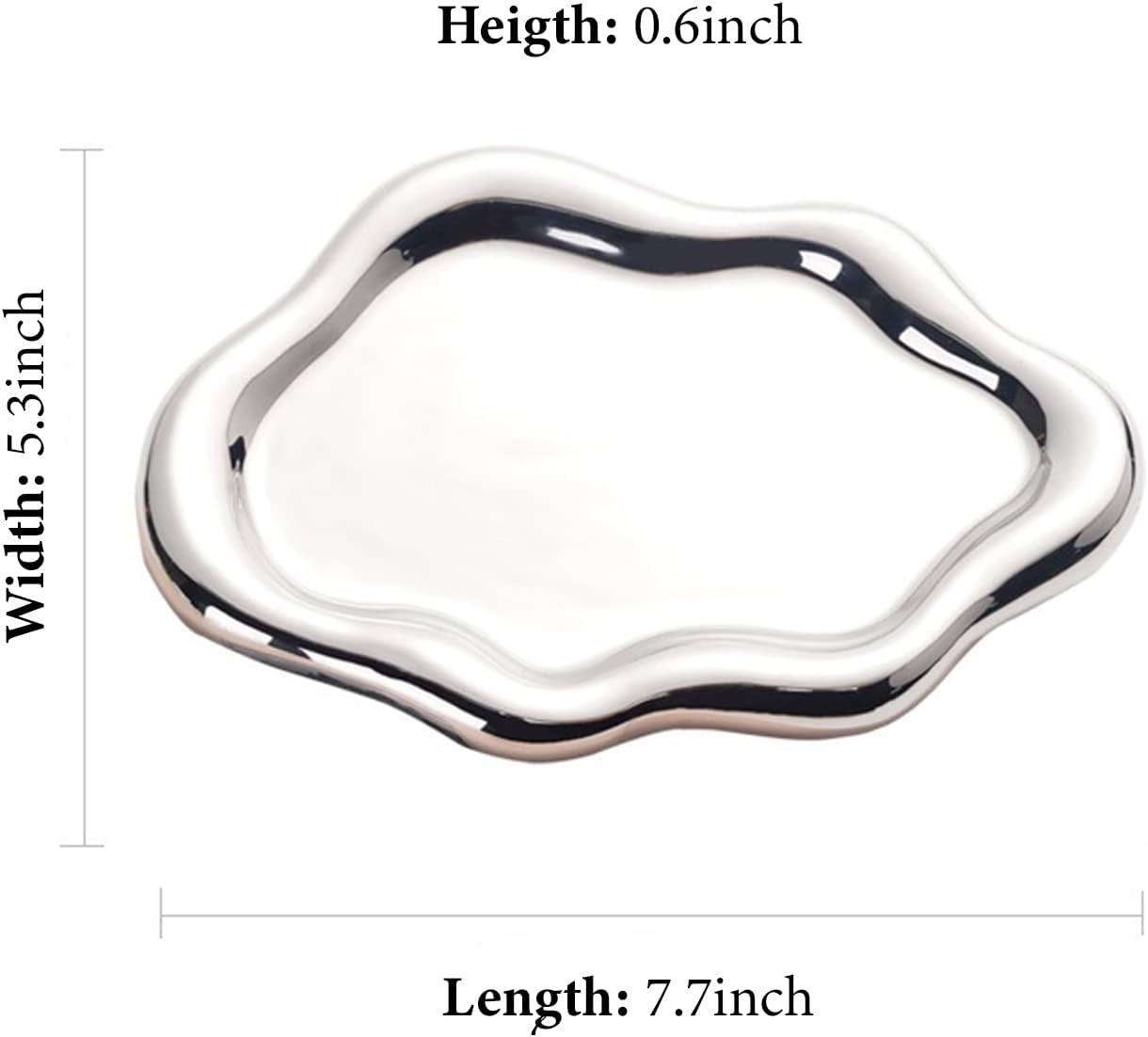 Ring Dish Holder / Silver