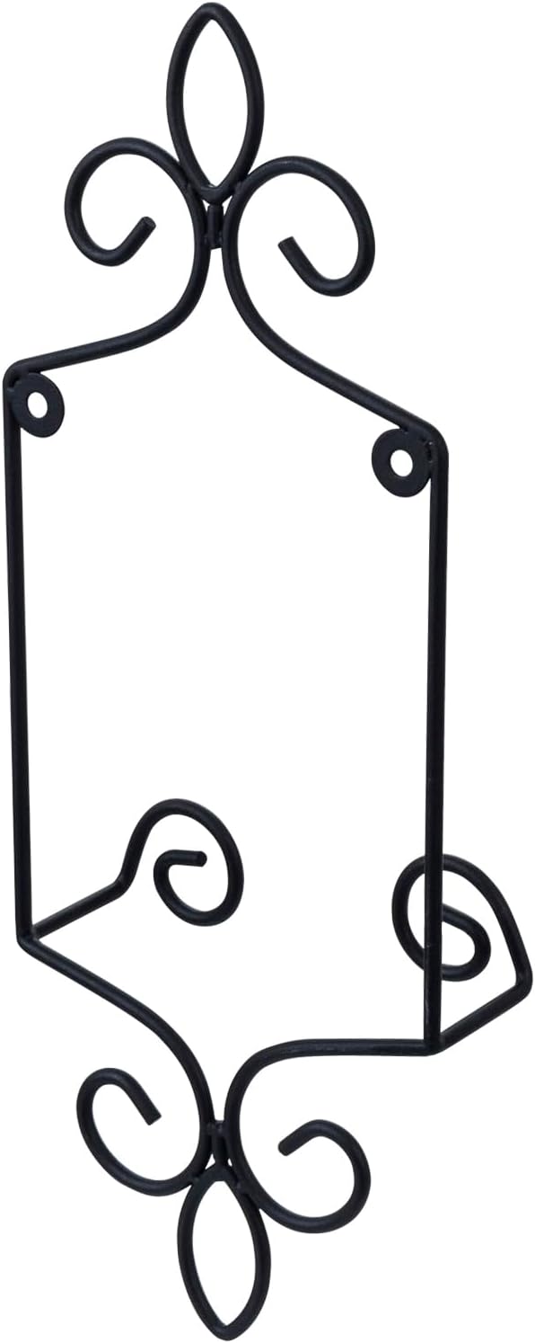 MyGift Wall Plate Hanger Holds Single 5.5 to 8 Inch Plates, Vertical Plate Holders, Decorative Metal Wire Platter Rack