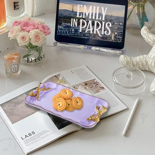 Warmtree Bow Jewelry Tray, Coquette Trinket Dish, Vanity Decor