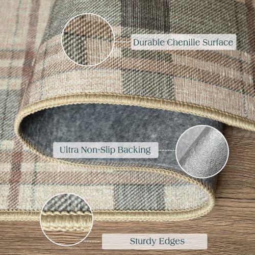 3x5 Buffalo Entry Rug - Washable Indoor Outdoor Mats for Front Door