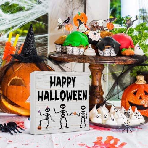 Halloween Decorations, Happy Halloween Wooden Sign Decor Desk Sign