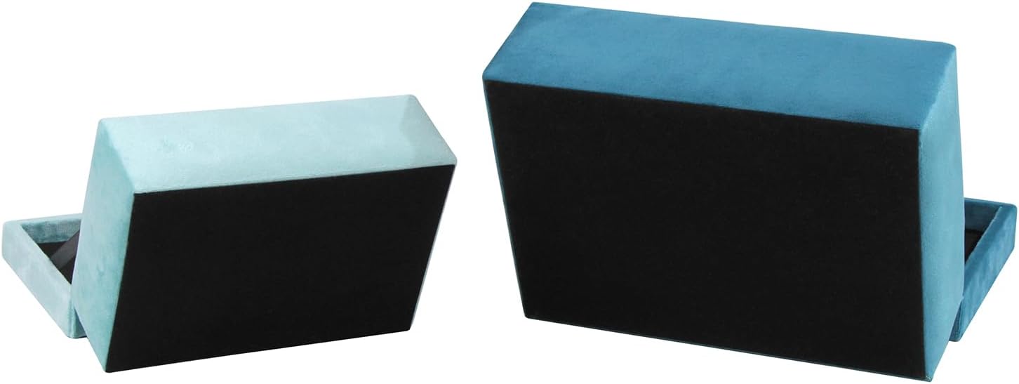 Velvet Jewelry Boxes Decorative Boxes / Blue