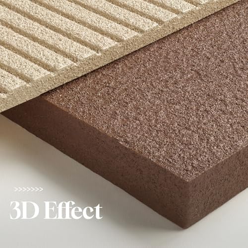 Large Brown 3D Textured Wall Art, Minimalist Neutral Artworks for Walls